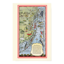 Póster impreso de peces de Florida 12x18