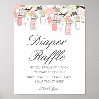Póster Impreso de Rótulo Baby Shower de pañales editables