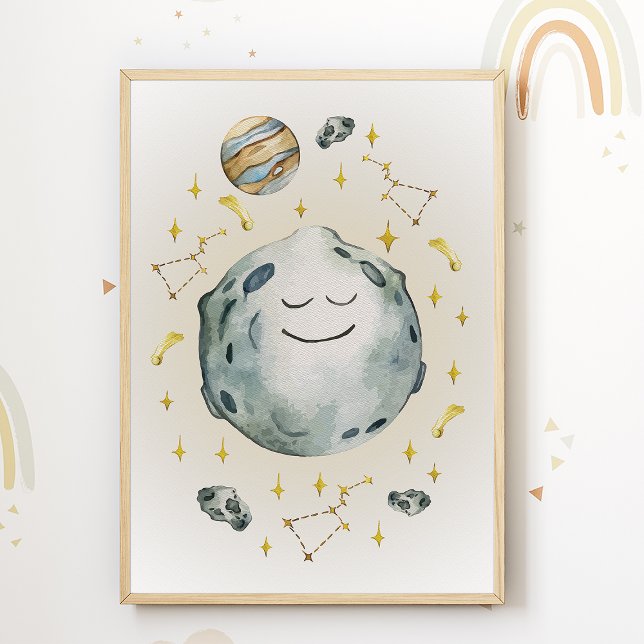 Póster impreso de vivero lunar decoración de habit (Subido por el creador)