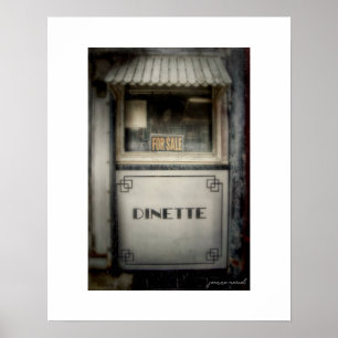 Póster impreso del Crosser Diner Lisbon Ohio