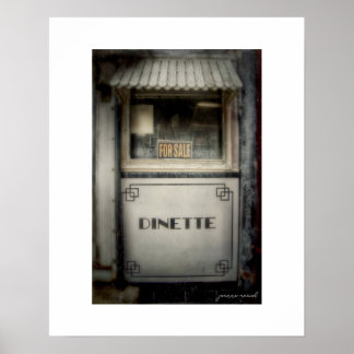 Póster impreso del Crosser Diner Lisbon Ohio