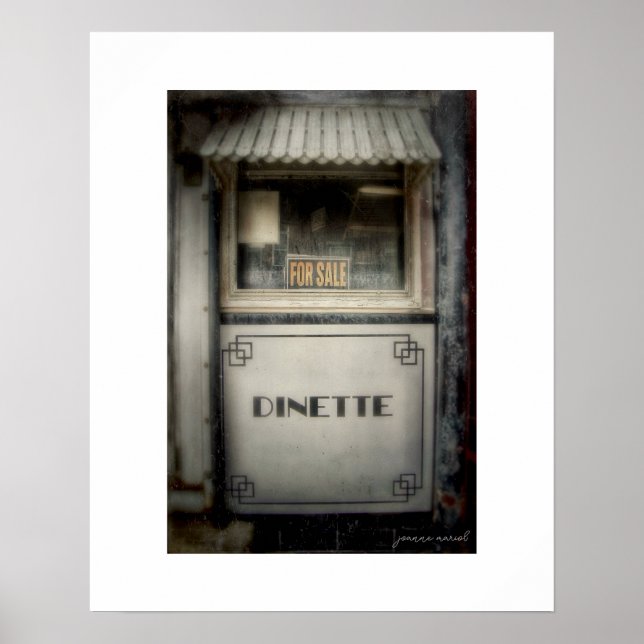 Póster impreso del Crosser Diner Lisbon Ohio (Frente)