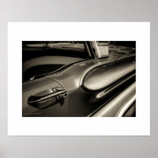 Póster impreso del Sepia Mercury Turnpike Cruiser