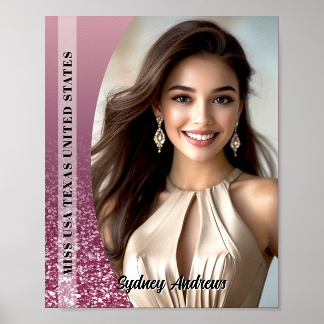 Póster Impreso Personalizado Raspberry Sparkle par (Frente)