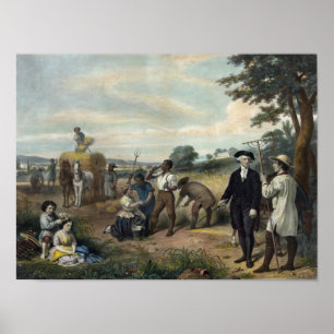 Póster Impreso/poster "George Washington como granjero"