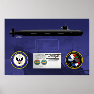 Póster Impresora de corrección de USS Missouri