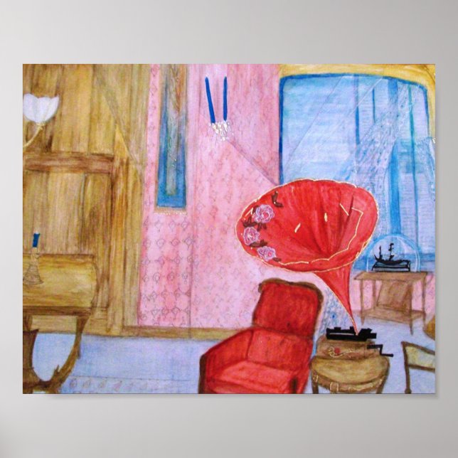 Póster Impresora de tarjetas Quentin Room 8x10 (Frente)