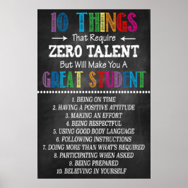 Póster Impresora en aula de grandes estudiantes