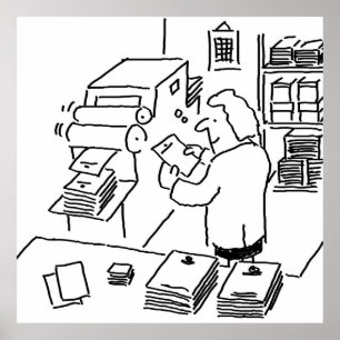 Póster Impresora Litho Empresa