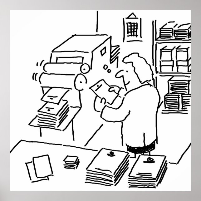 Póster Impresora Litho Empresa (Frente)