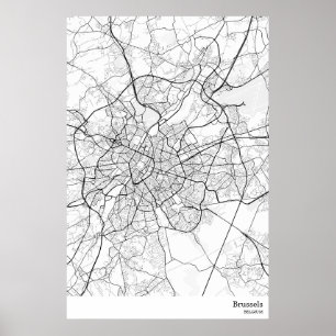 Póster Impresora Poster belga de Bruselas