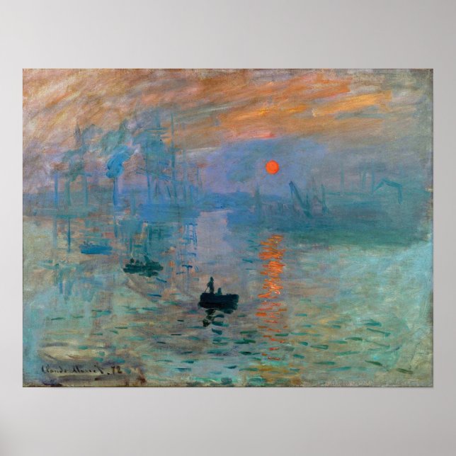 Póster Impression Sunrise by Claude Monet (Frente)