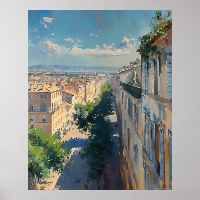 Póster Impressionist image of Mompellier around 1906 (Frente)