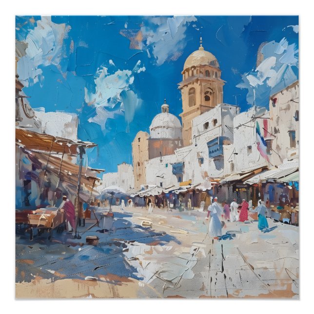 Póster Impressionist picture of Tunesia (Anverso)
