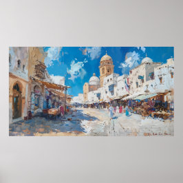 Póster Impressionist picture of Tunesia