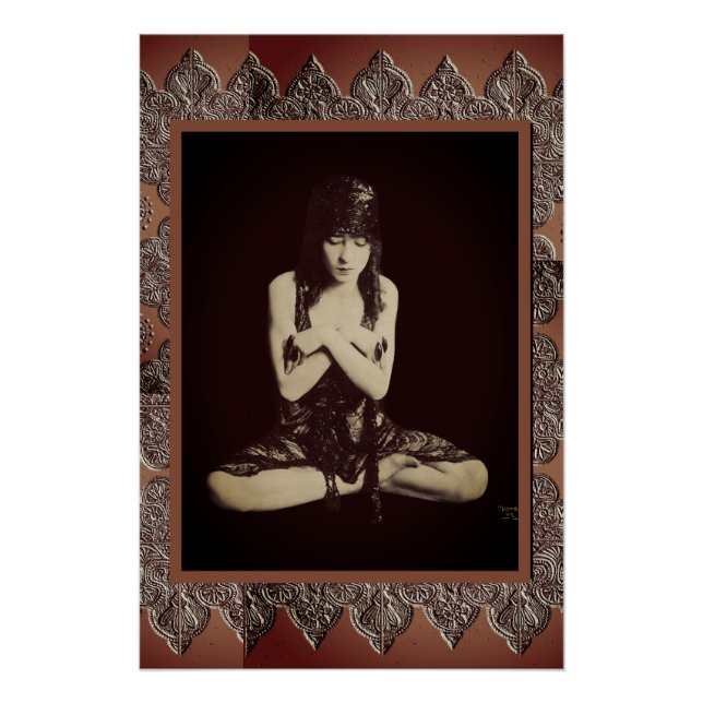 Poster imprimible con bailarina de época (Anverso)