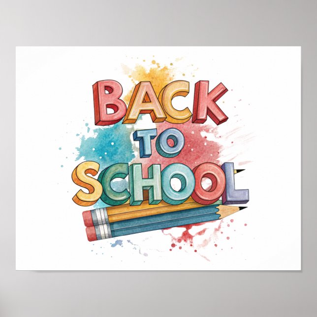 Póster Imprimible de Regreso a Clases (Frente)