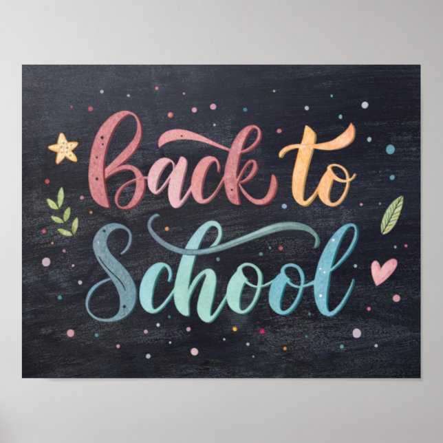 Póster Imprimible de Regreso a Clases (Frente)