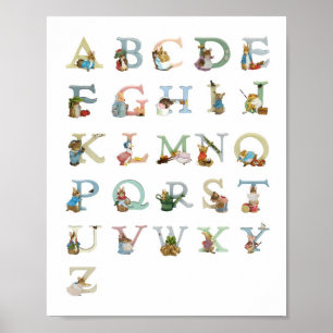 Póster Imprimir alfabeto