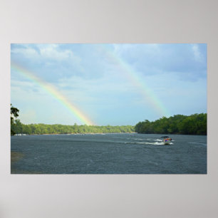 Póster Imprimir arcoiris doble