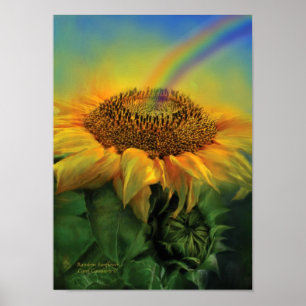 Poster/Imprimir arte de girasol arco iris