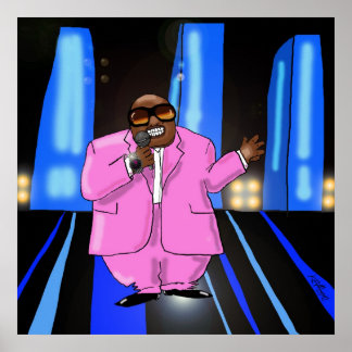 Póster Imprimir "C-Lo Pink" - por Kev Moore