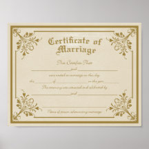 Imprimir certificado de matrimonio
