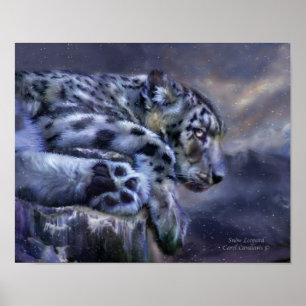 Poster/Imprimir de arte de leopardo de la nieve