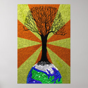 Póster Imprimir en árbol de vida