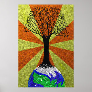 Póster Imprimir en árbol de vida