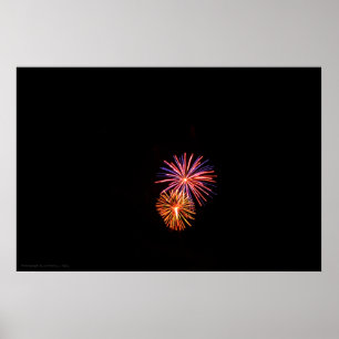 Póster Imprimir fuegos artificiales P3621