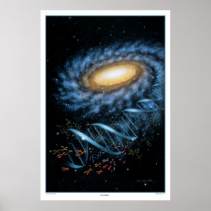 Póster Imprimir galaxia de ADN
