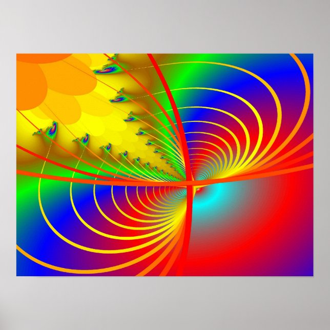 Póster Imprimir: gráfico fractal II (Frente)