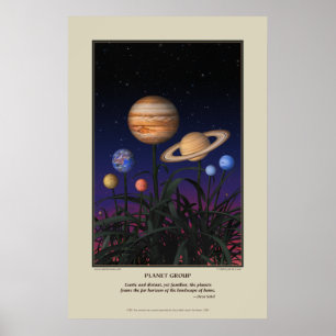 Póster Imprimir grupo de planetas