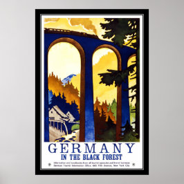 Póster Imprimir imagen retro vintage viaje Alemania