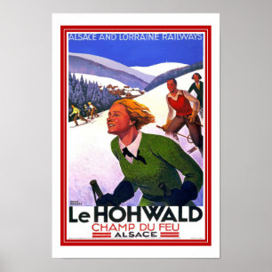 Póster Imprimir imagen retro vintage viaje LeHohwald esqu