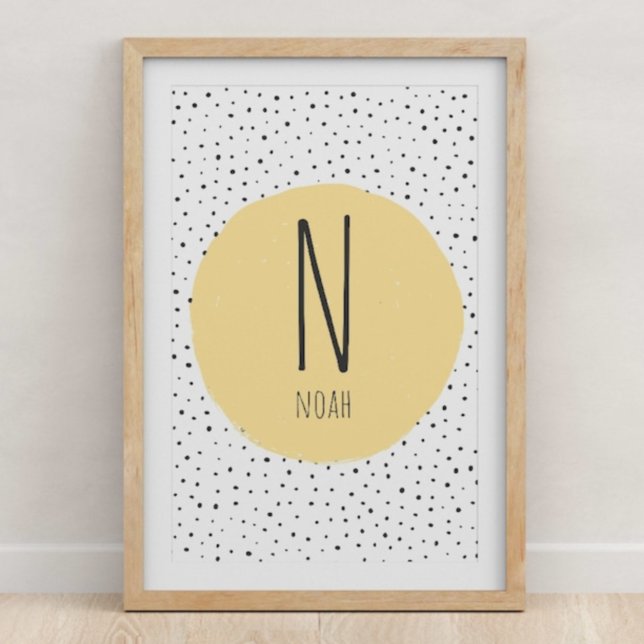 Póster Imprimir inicial de nombre - Sala de niños (Subido por el creador)