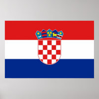Imprimir lienzo con bandera de Croacia