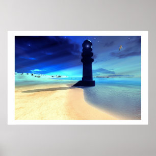 PÓSTER IMPRIMIR LUZ DE LA ISLA DE ARENA