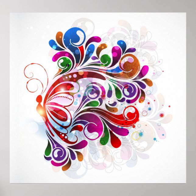 Póster Imprimir mariposas de amor (Frente)