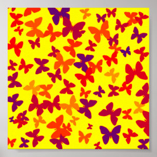 Póster Imprimir mariposas de verano
