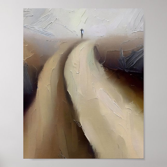 Póster Imprimir, Mateo 7:13 El camino ancho y estrecho (Frente)