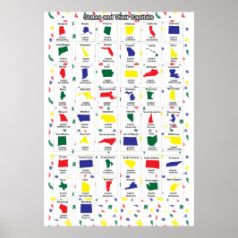 Póster Imprimir mayúsculas de estado