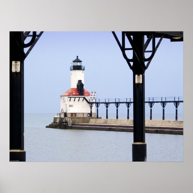 Póster Imprimir - Michigan City East Pierhead LIght (Frente)