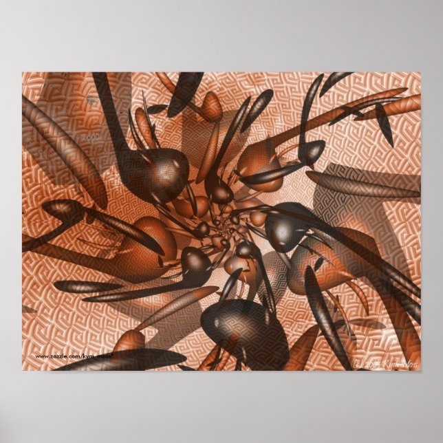 Póster Imprimir notas de música (Frente)