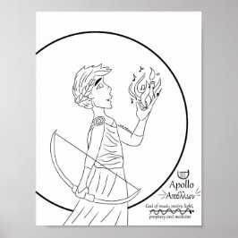 Póster Imprimir página de color Apollo