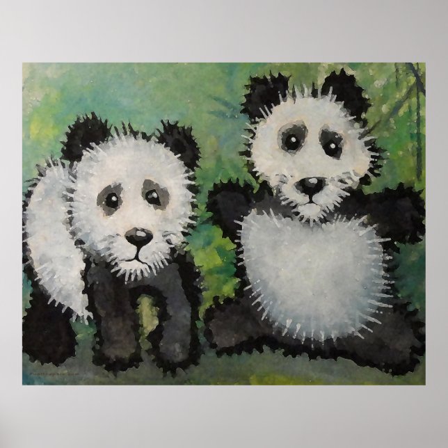 Póster Imprimir pandas (Frente)