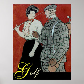 Póster Imprimir par de golf