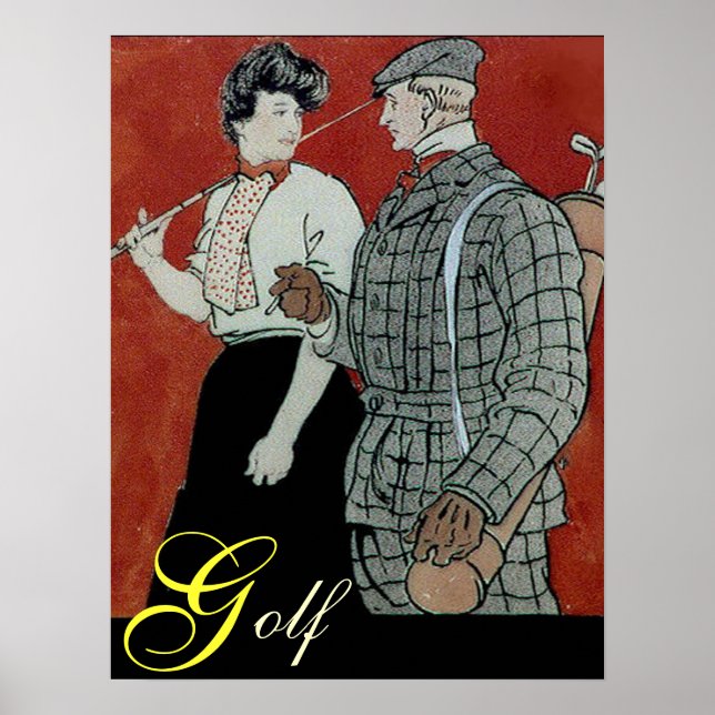 Póster Imprimir par de golf (Frente)