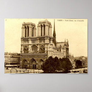 Póster Imprimir - París, Notre Dame